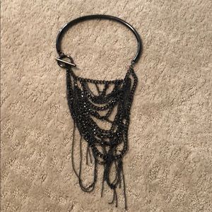 Statement necklace gunmetal